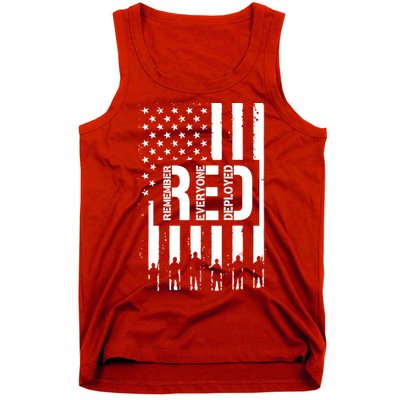 R.E.D Remember Everyone Deployed Red Friday Flag Tank Top