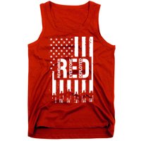 R.E.D Remember Everyone Deployed Red Friday Flag Tank Top