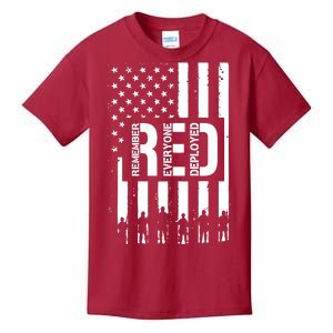 R.E.D Remember Everyone Deployed Red Friday Flag Kids T-Shirt