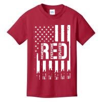 R.E.D Remember Everyone Deployed Red Friday Flag Kids T-Shirt