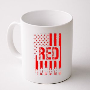 R.E.D Remember Everyone Deployed Red Friday Flag Coffee Mug