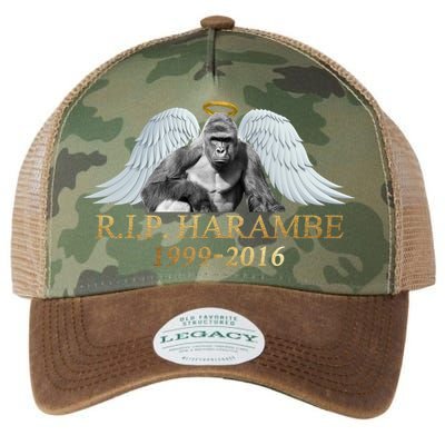 R.I.P. Harambe Our Angel In Heaven 1999-2016 Legacy Tie Dye Trucker Hat