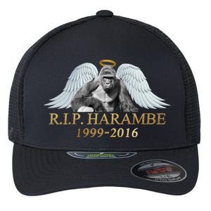 R.I.P. Harambe Our Angel In Heaven 1999-2016 Flexfit Unipanel Trucker Cap