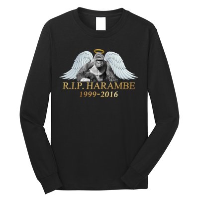 R.I.P. Harambe Our Angel In Heaven 1999-2016 Long Sleeve Shirt