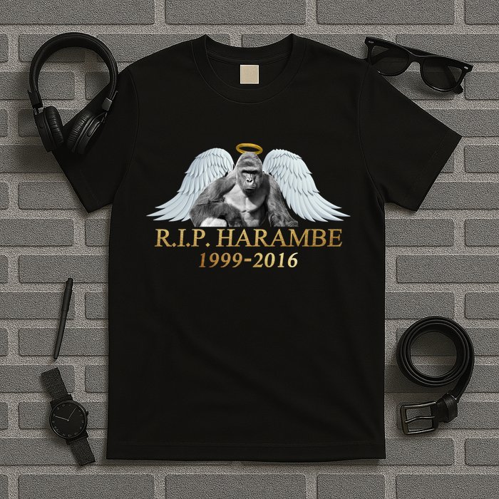 R.I.P. Harambe Our Angel In Heaven 1999-2016 T-Shirt