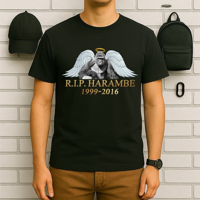 R.I.P. Harambe Our Angel In Heaven 1999-2016 T-Shirt