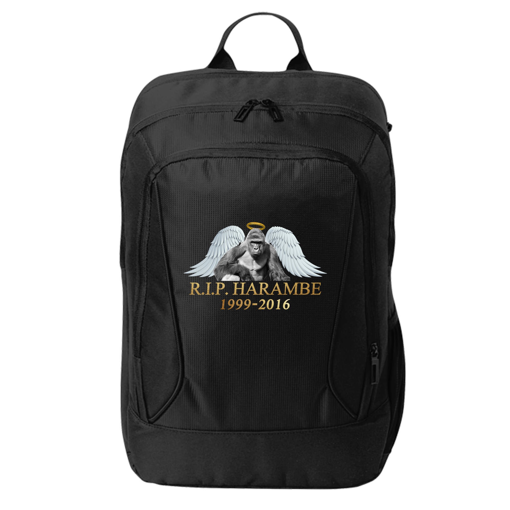 R.I.P. Harambe Our Angel In Heaven 1999-2016 City Backpack
