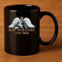 R.I.P. Harambe Our Angel In Heaven 1999-2016 11oz C Handle Ceramic Mug