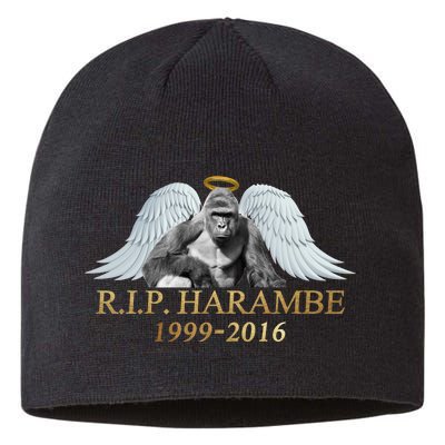 R.I.P. Harambe Our Angel In Heaven 1999-2016 Sustainable Beanie