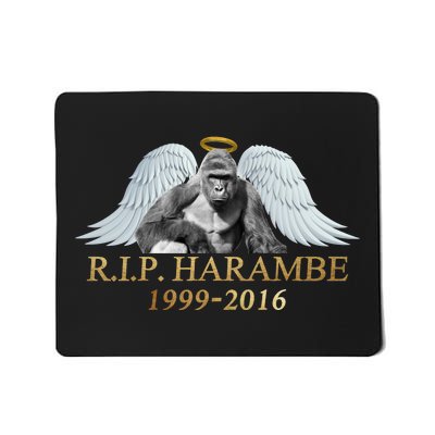 R.I.P. Harambe Our Angel In Heaven 1999-2016 Mousepad