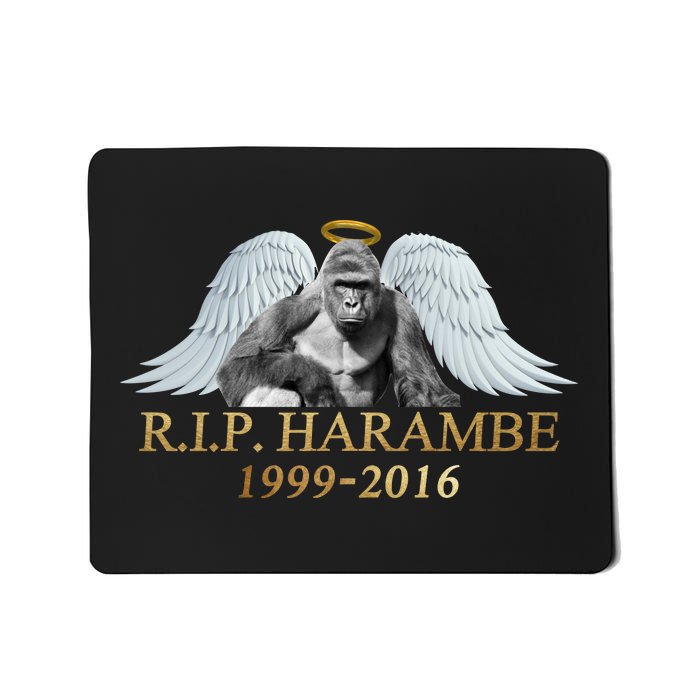 R.I.P. Harambe Our Angel In Heaven 1999-2016 Mousepad