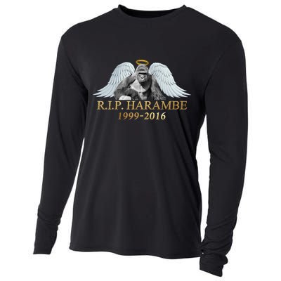 R.I.P. Harambe Our Angel In Heaven 1999-2016 Cooling Performance Long Sleeve Crew