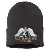 R.I.P. Harambe Our Angel In Heaven 1999-2016 Sustainable Knit Beanie