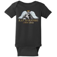 R.I.P. Harambe Our Angel In Heaven 1999-2016 Baby Bodysuit