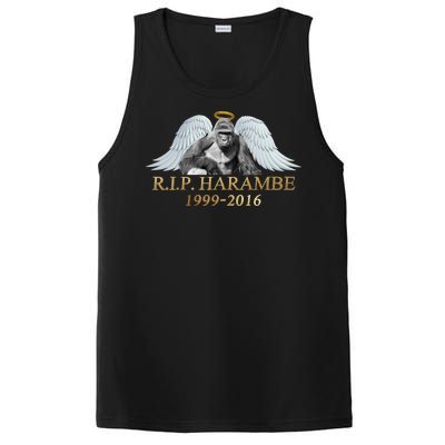 R.I.P. Harambe Our Angel In Heaven 1999-2016 PosiCharge Competitor Tank