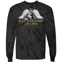 R.I.P. Harambe Our Angel In Heaven 1999-2016 Tie-Dye Long Sleeve Shirt