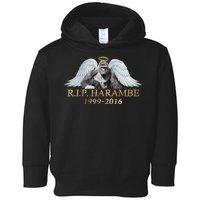 R.I.P. Harambe Our Angel In Heaven 1999-2016 Toddler Hoodie