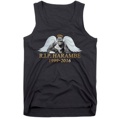 R.I.P. Harambe Our Angel In Heaven 1999-2016 Tank Top