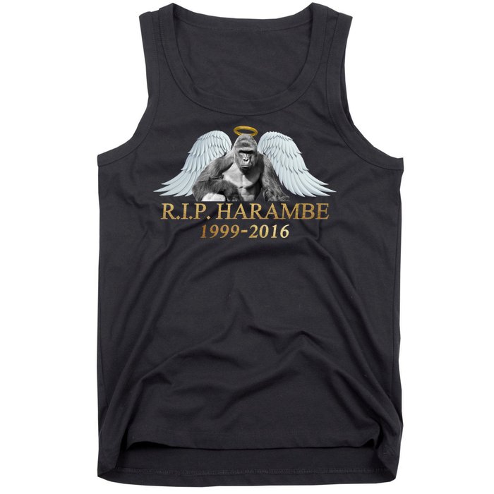 R.I.P. Harambe Our Angel In Heaven 1999-2016 Tank Top