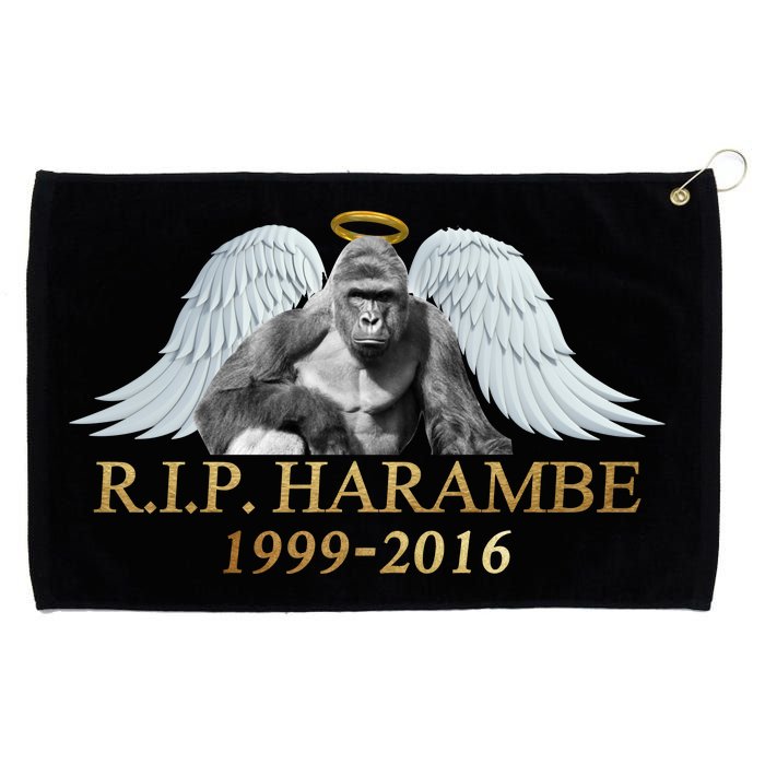 R.I.P. Harambe Our Angel In Heaven 1999-2016 Grommeted Golf Towel