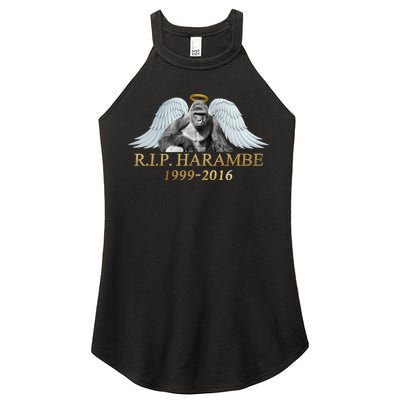 R.I.P. Harambe Our Angel In Heaven 1999-2016 Women's Perfect Tri Rocker Tank