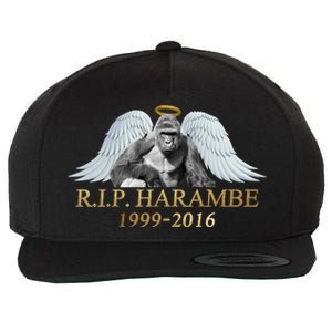 R.I.P. Harambe Our Angel In Heaven 1999-2016 Wool Snapback Cap