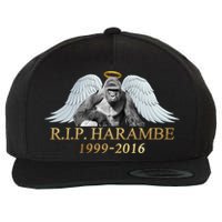 R.I.P. Harambe Our Angel In Heaven 1999-2016 Wool Snapback Cap