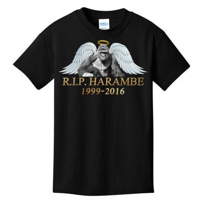 R.I.P. Harambe Our Angel In Heaven 1999-2016 Kids T-Shirt