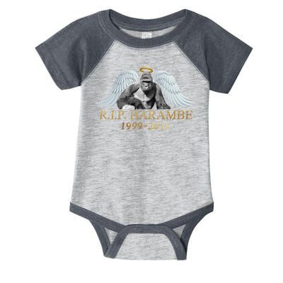 R.I.P. Harambe Our Angel In Heaven 1999-2016 Infant Baby Jersey Bodysuit