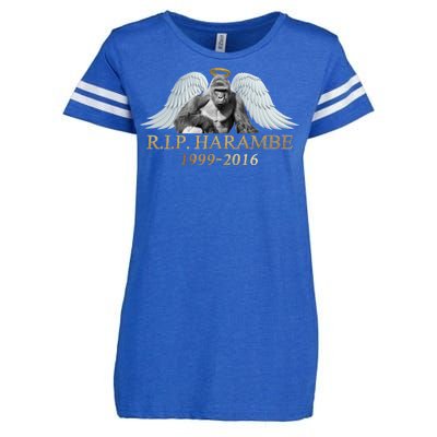 R.I.P. Harambe Our Angel In Heaven 1999-2016 Enza Ladies Jersey Football T-Shirt