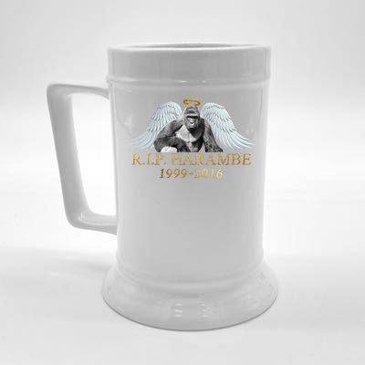 R.I.P. Harambe Our Angel In Heaven 1999-2016 Beer Stein