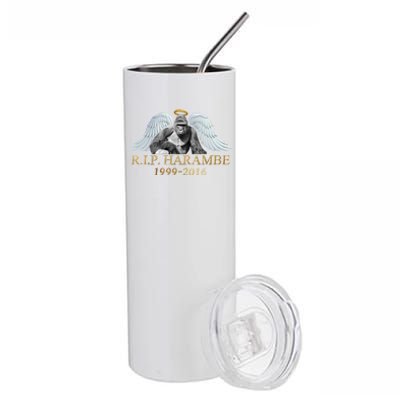 R.I.P. Harambe Our Angel In Heaven 1999-2016 Stainless Steel Tumbler