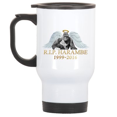 R.I.P. Harambe Our Angel In Heaven 1999-2016 Stainless Steel Travel Mug