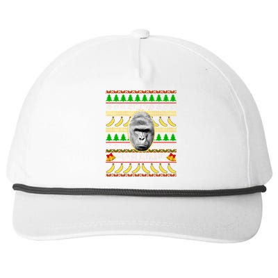 R.I.P. Harambe RIP Gorilla Ugly Christmas Sweater Design Snapback Five-Panel Rope Hat