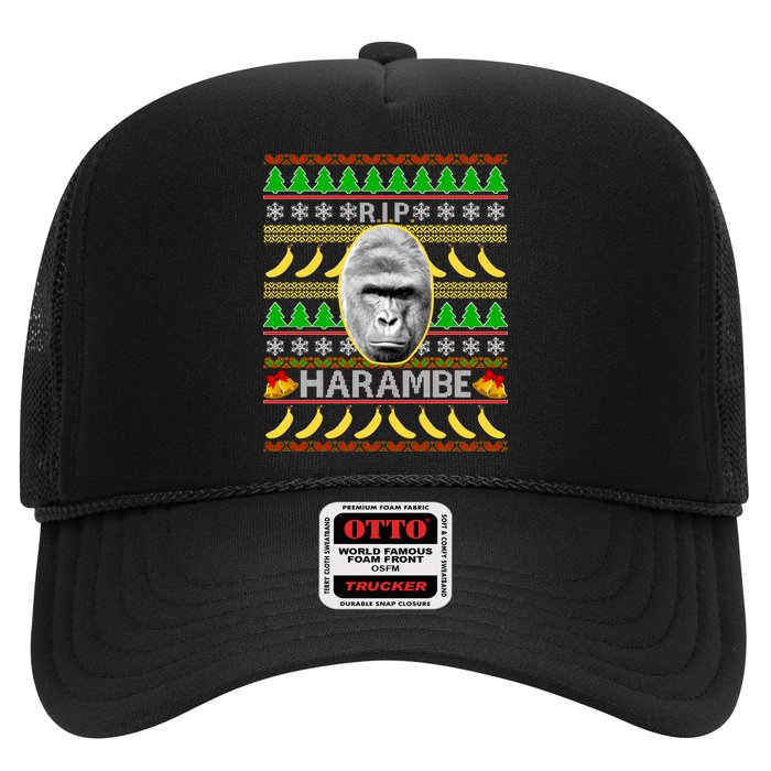 R.I.P. Harambe RIP Gorilla Ugly Christmas Sweater Design Hat