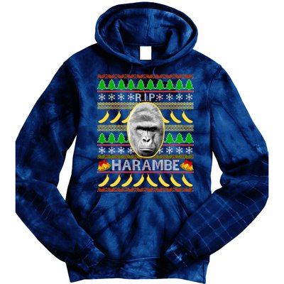 R.I.P. Harambe RIP Gorilla Ugly Christmas Sweater Design Tie Dye Hoodie