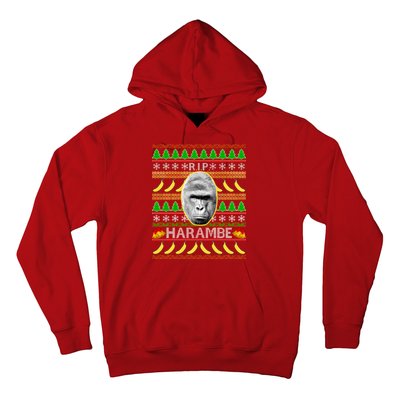 R.I.P. Harambe RIP Gorilla Ugly Christmas Sweater Design Hoodie