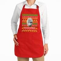 R.I.P. Harambe RIP Gorilla Ugly Christmas Sweater Design Apron