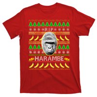 R.I.P. Harambe RIP Gorilla Ugly Christmas Sweater Design T-Shirt