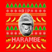 R.I.P. Harambe RIP Gorilla Ugly Christmas Sweater Design Tall T-Shirt