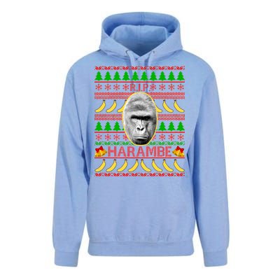 R.I.P. Harambe RIP Gorilla Ugly Christmas Sweater Design Unisex Surf Hoodie