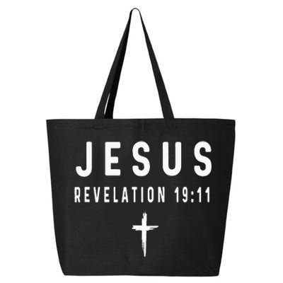 Revelation 1911 19 11 Faith God Jesus Religious Christian 25L Jumbo Tote