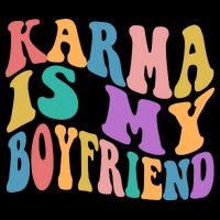 Retro 1960s 70s Karma Is My Boyfriend Kids T-Shirt