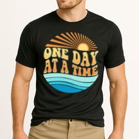 Retro 1960s 70s One Day At A Time Mental Health Awareness Cooling Performance Crew T-Shirt