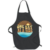 Retro 1960s 70s One Day At A Time Mental Health Awareness Apron