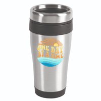 Retro 1960s 70s One Day At A Time Mental Health Awareness 16oz Travel Tumbler