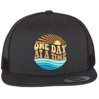 Retro 1960s 70s One Day At A Time Mental Health Awareness Flatbill Hat