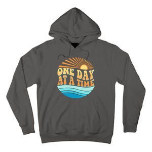 Retro 1960s 70s One Day At A Time Mental Health Awareness Tall Hoodie