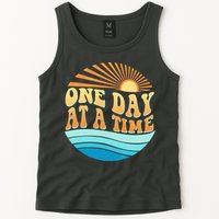 Retro 1960s 70s One Day At A Time Mental Health Awareness Tank Top