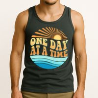 Retro 1960s 70s One Day At A Time Mental Health Awareness Tank Top